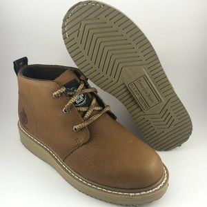 Georgia Boot Wedge Chukka Work Boot Barracuda Gold